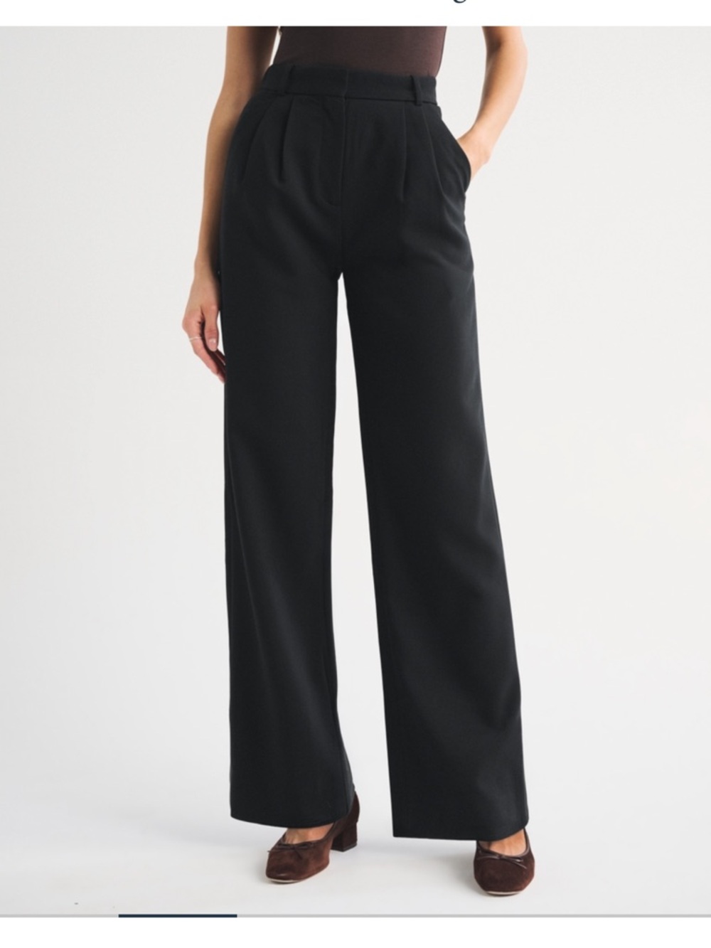 A&F Sloane Tailored Wide Leg Pant